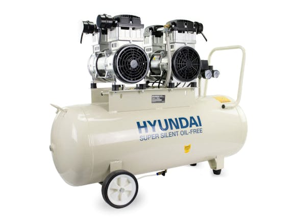 Hyundai Air Compressor Oil Free Low Noise Brushless 4HP 100L