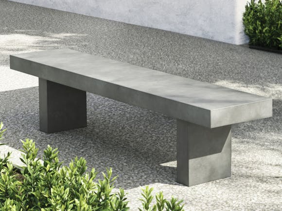 Modulo Concrete Outdoor Dining Bench Seat