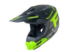 Nikko N601 Youth Motorcross Helmet Green 53-54cm