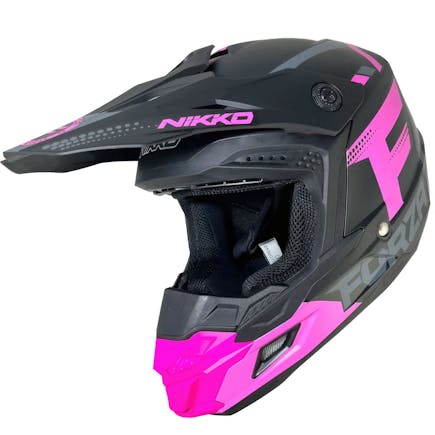 Nikko N601 Youth Motocross Helmet Pink 53-54cm