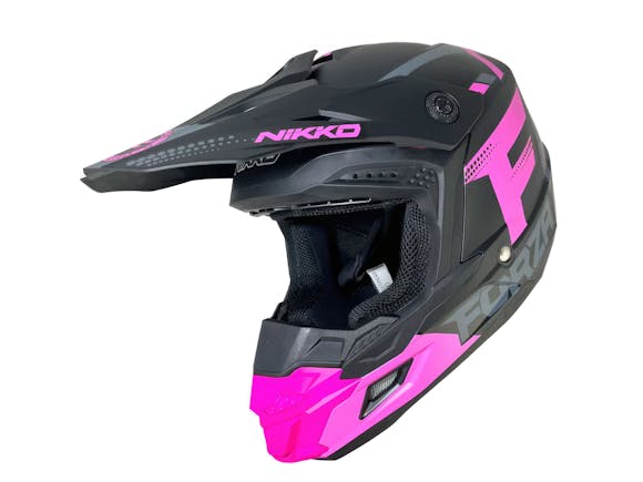 Nikko N601 Youth Motocross Helmet Pink 51-52cm
