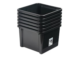 Storage Crate Hobby Box Black 30L - 6 Pack