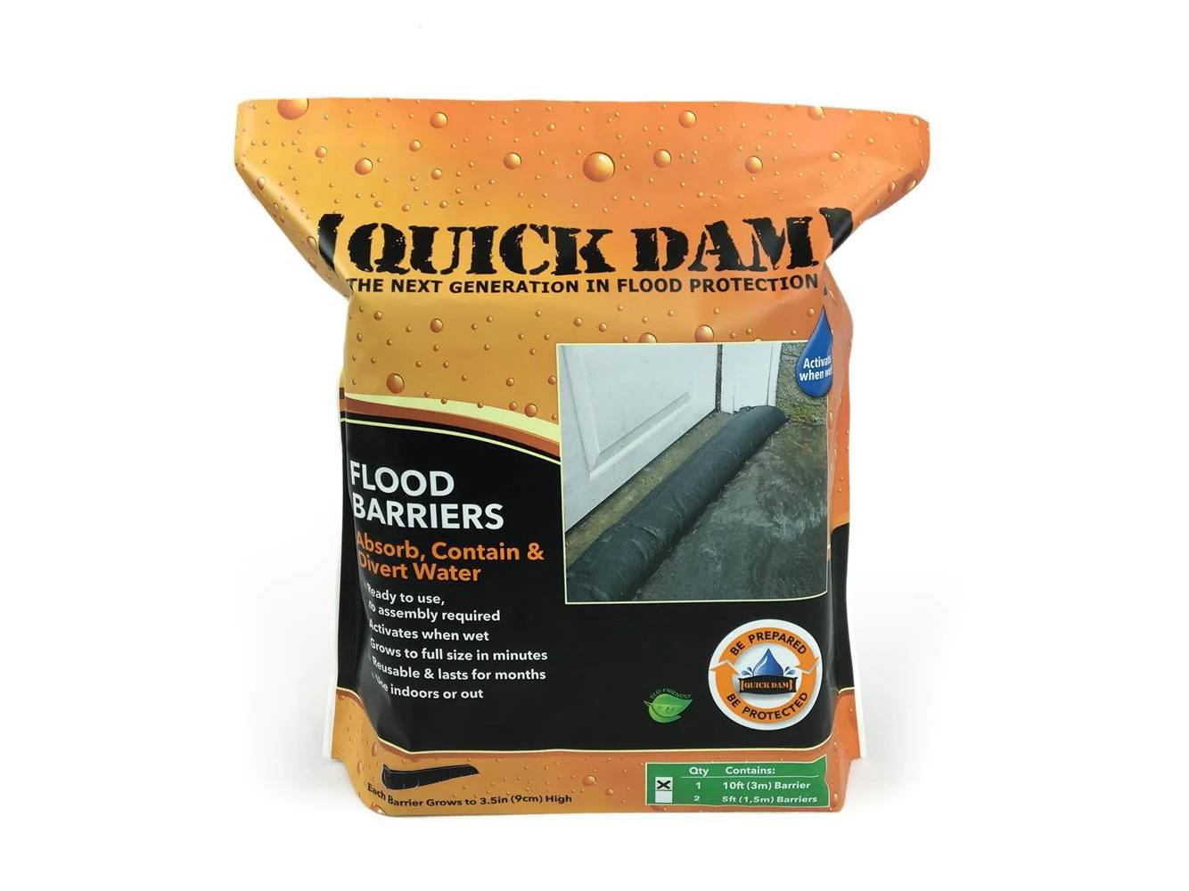Quick Dam Sandless Flood Barrier 3000mm - Retaining - Landscaping & Topiary  - Gardening at Trade Tested