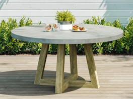 Tate Round Concrete Outdoor Dining Table