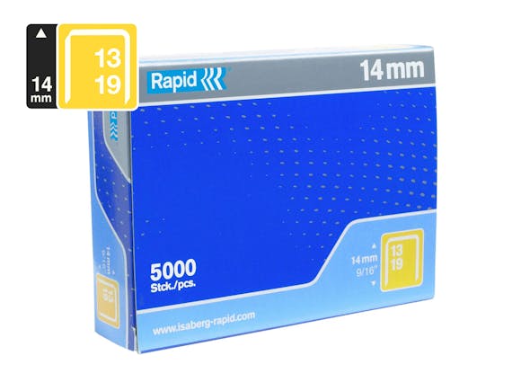 Rapid Finewire Staples Galvanised 13/14 - Box of 5000