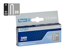 Rapid Mini Cable Staples 28/11 - Pack of 1000
