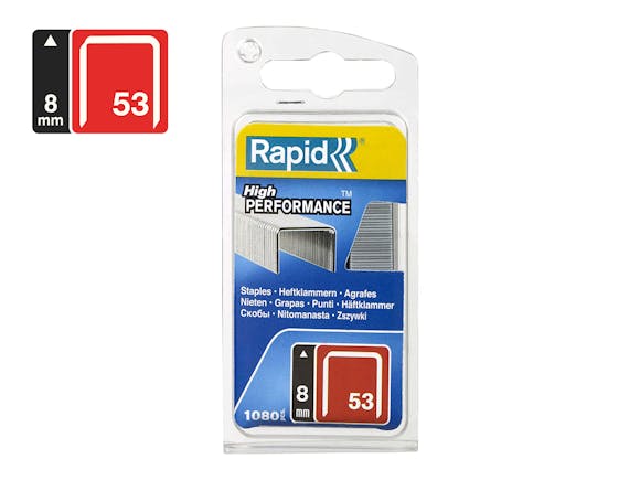 Rapid Finewire Staples Galvanised 53/8 - Pack of 1080