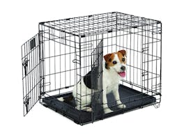 Fetch Dog Crate Cage Double Door Foldable - Small