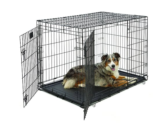 Dog Crate Cage Double Door Foldable - X-Large