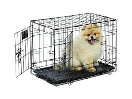 Fetch Dog Crate Cage Double Door Foldable - X-Small