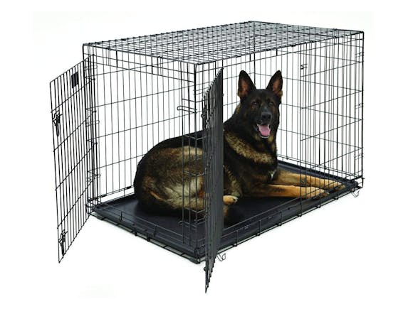 Dog Crate Cage Double Door Foldable - XXL