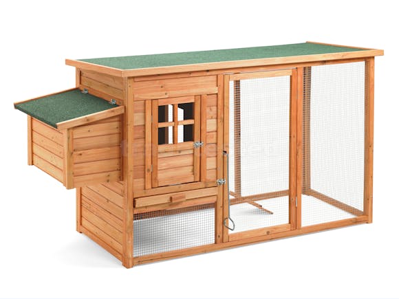 Wooden Chicken Coop 198 x 75 x 103cm - A 0001 Wm 1