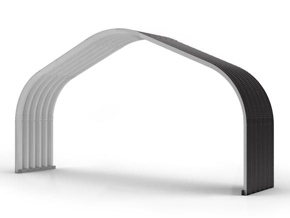 Arch Building Extension 8.78m x 1.83m Ironsand