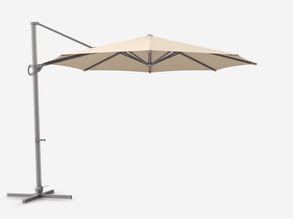 Shelta Lynden Cantilever Umbrella Olefin 3.3M - Taupe