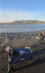 Mighty Carts Folding Beach Cart Navy — photo by Forrest