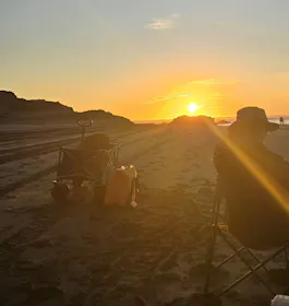 Mighty Carts Folding Beach Cart Navy — photo by Forrest