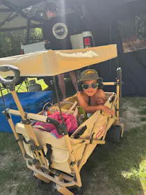 Mighty Carts Safari Beach Cart with Awning — photo by LP