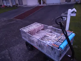 Mighty Carts Steel Utility Cart 450kg — photo by Ron