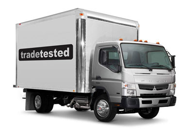Trade Tested delivery truck