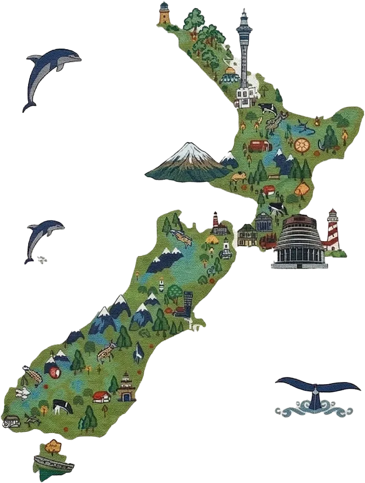 Map of New Zealand